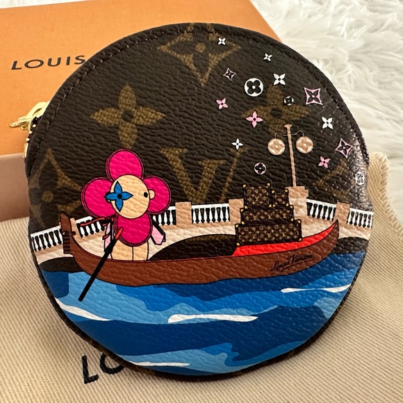 Louis Vuitton Round Venice Vivienne 2019 Holiday Animation‎ LE Coin Purse Wallet - Picture 6 of 7